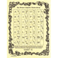 The Witches Alphabet: Theban Script Pagan Poster